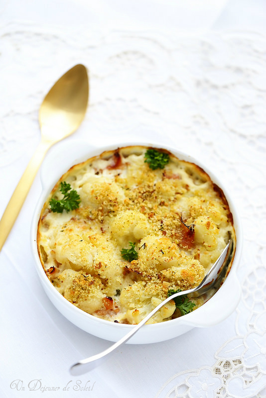 Gratin De Chou Fleur Au Jambon Un Dejeuner De Soleil