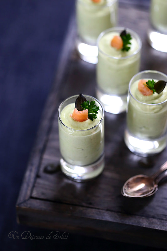 mousse avocat saumon fume