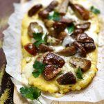 pizza polenta champignons fromage sans gluten