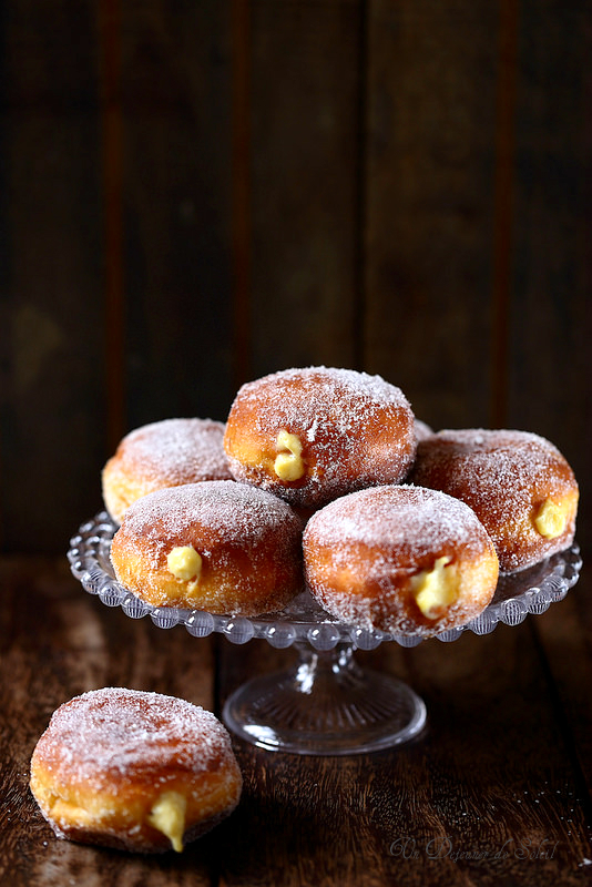 Beignets with a Cafe Au Lait Creme Anglaise