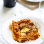 lasagnes vincisgrassi typiques Marches au poulet canard