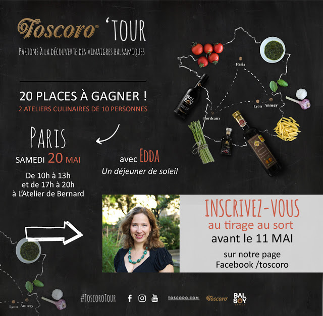 Gagnez ateliers Toscoro Tour avec Edda Onorato le 20 mai à Paris