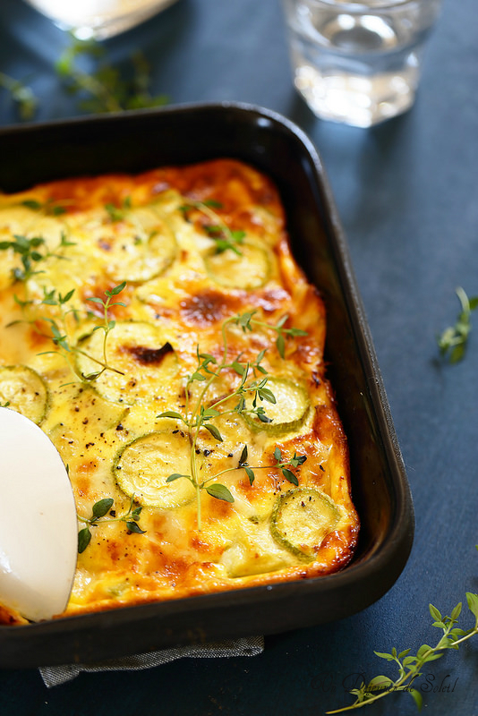 Clafoutis courgettes et scamorza