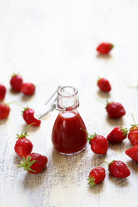 Sirop de fraises maison - Un déjeuner de soleil