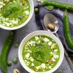 soupe veloute petits pois feta