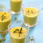 veloute courgettes petits pois recette