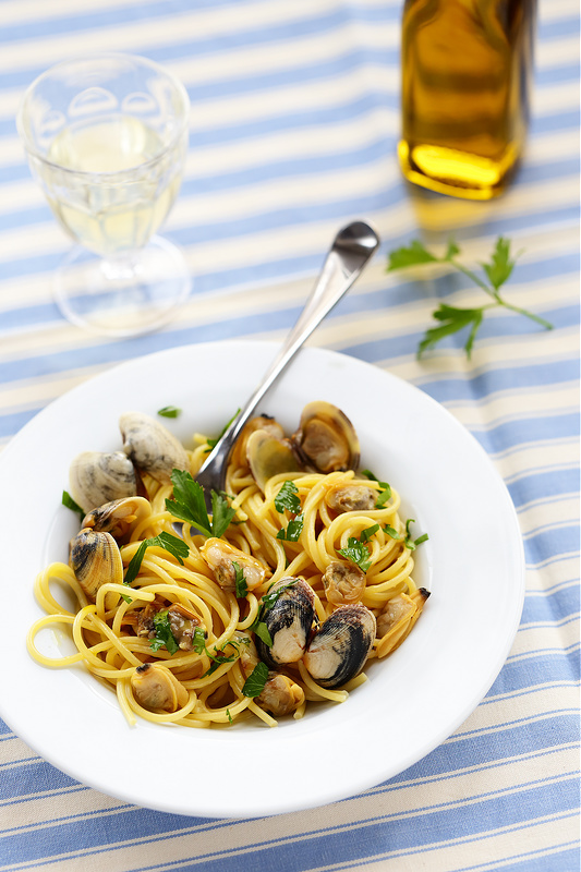 Pâtes aux moules provençales