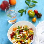 salade tomate peches feta