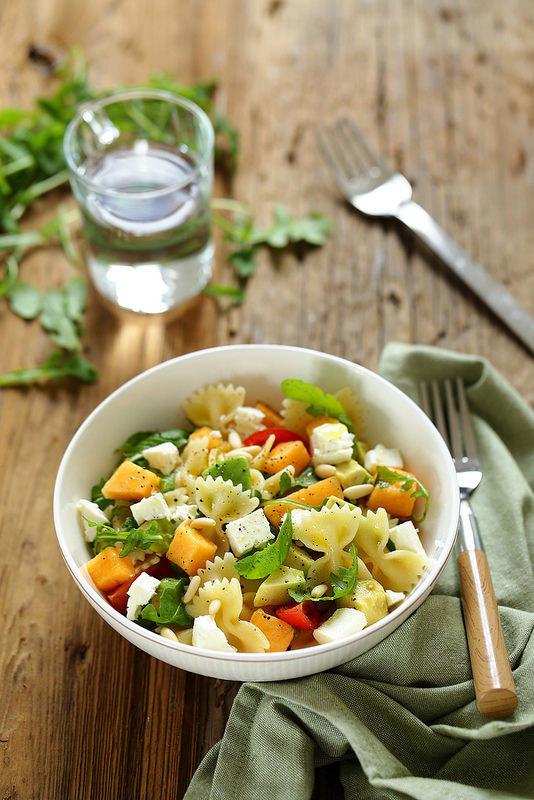 salade pates melon avocat feta