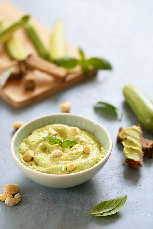 tartinade courgettes noix cajou