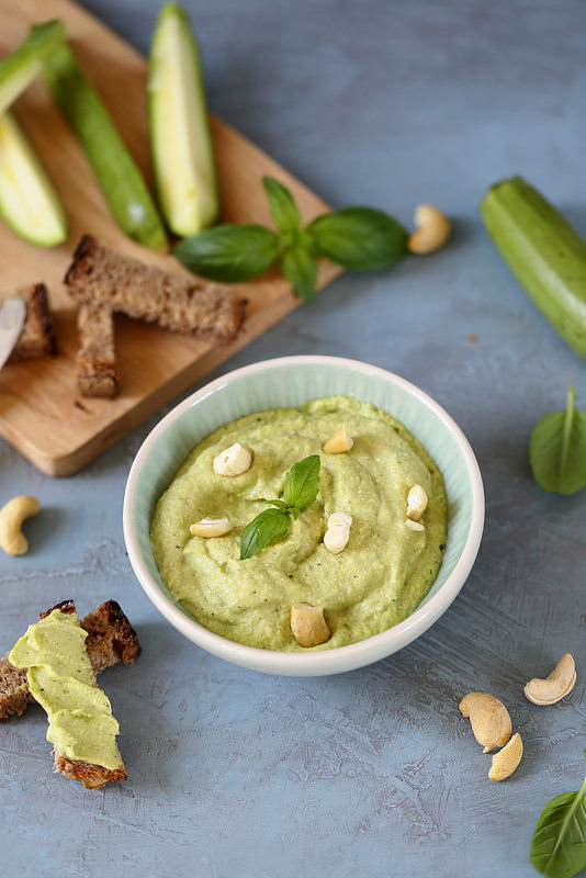 Tartinable de courgette pour l'apéritif ou un en-cas maison