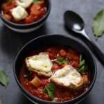 soupe tomate crostini fromage