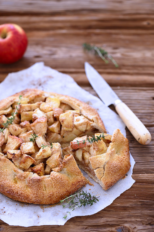 Tarte rustique aux pommes, facile et sans moule