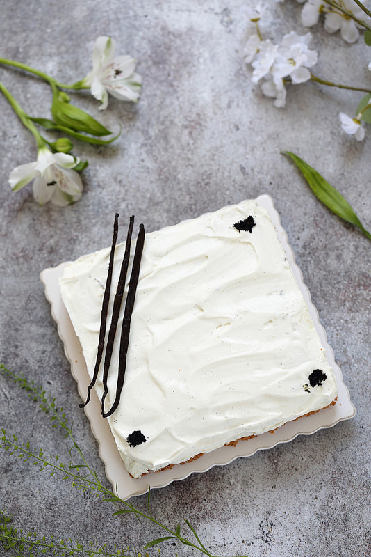 Entremets très vanille sans gluten. Facile et delicieux