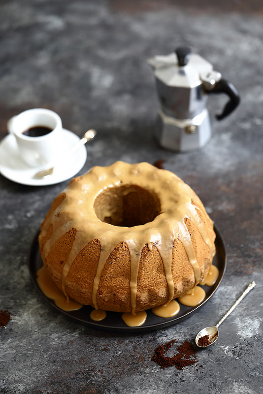 Gateau ou cake moelleux au cafe, facile et trop bon