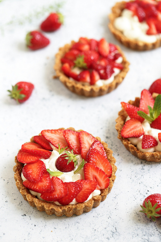 tarte fraises sans cuisson rapide