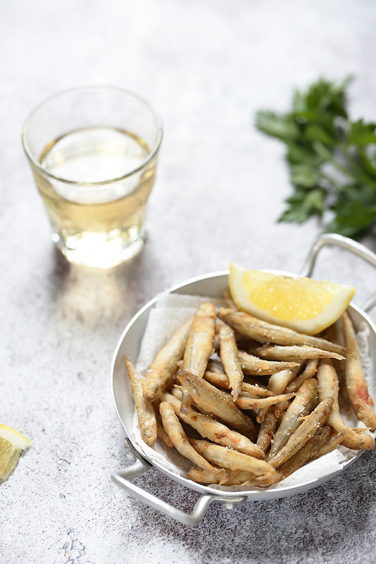 Friture eperlans jols a l'italienne