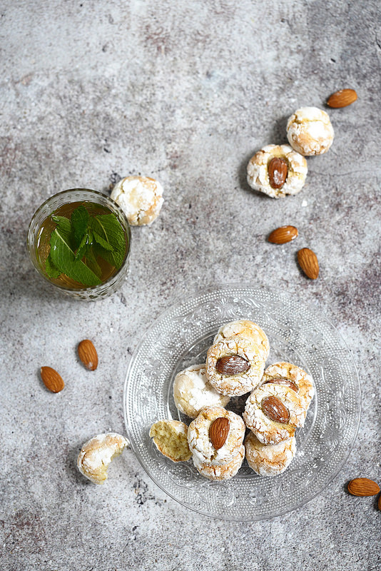 Ghoriba aux amandes, des biscuits marocains faciles sans gluten 