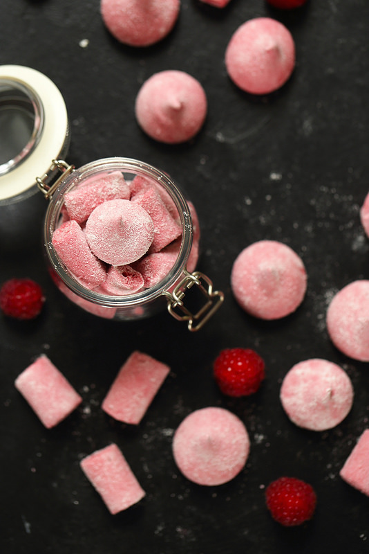 Guimauves framboise sans oeufs faciles plein de fruits