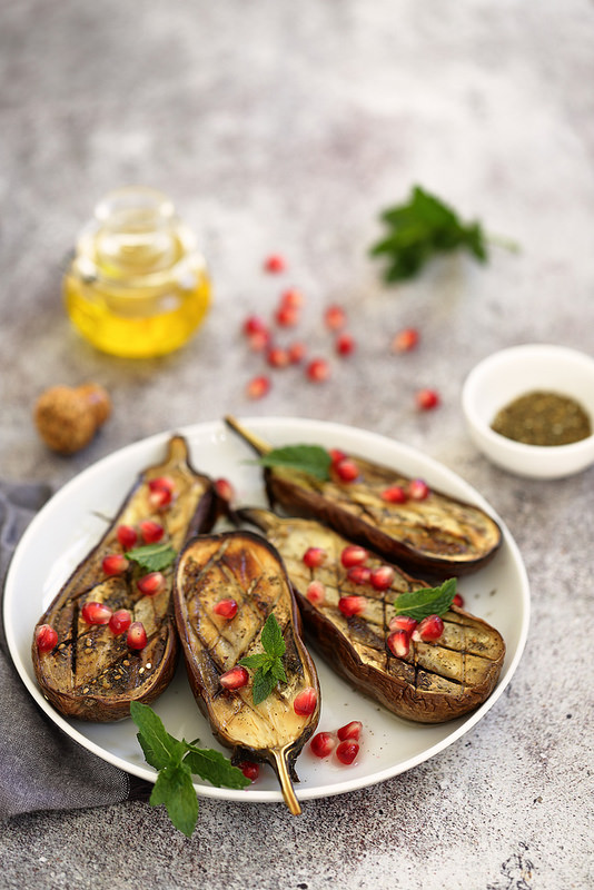 Aubergines rôties zaatar recette très facile