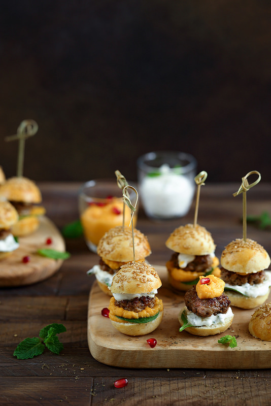 Mini burgers d'agneau recette facile pour apéritif