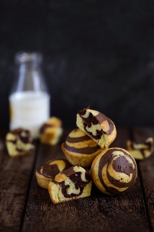 zebra cake ou zebré chocolat vanille