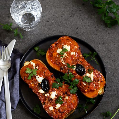 Courge Butternut Farcie A La Viande Un Dejeuner De Soleil