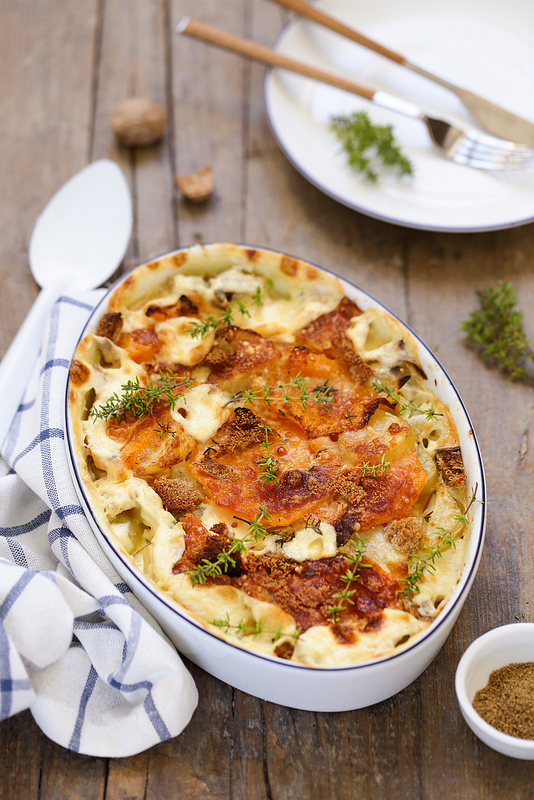 Gratin Pommes De Terre Et Courge Recette Vegetarienne Un