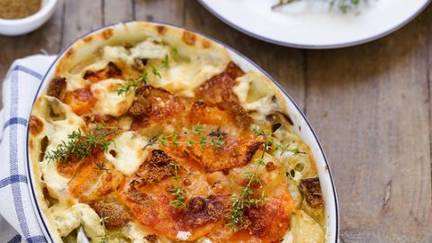 Gratin Pommes De Terre Et Courge Recette Vegetarienne Un