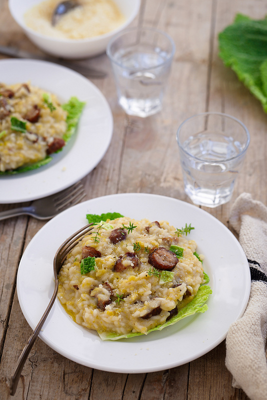 Risotto saucisse et chou recette facile hiver