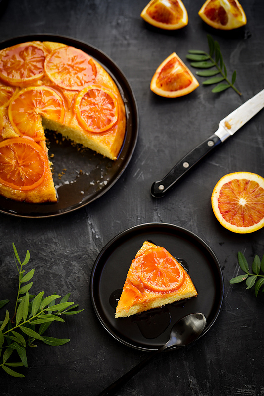 Gâteau renversé à l'orange (upside down cake) recette