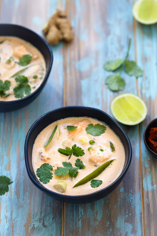 Curry thaï rouge saumon recette facile rapide