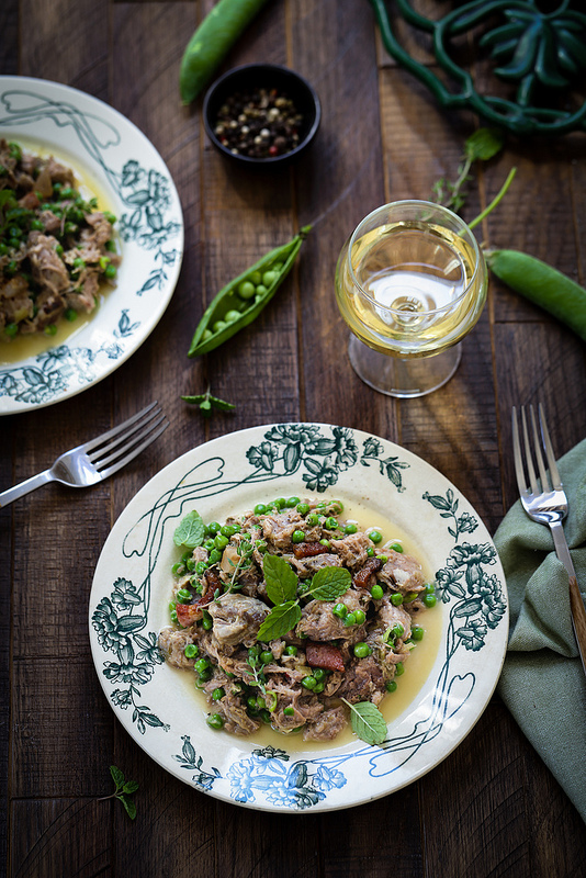 Agneau petits pois recette italienne