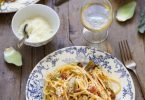 Recette pâtes carbonara classique avex artichauts