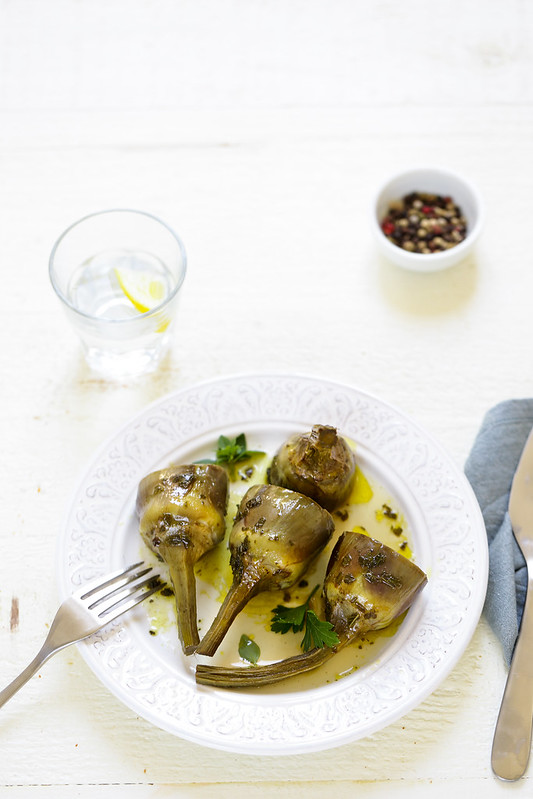 recette artichaut a la romaine en cocotte facile