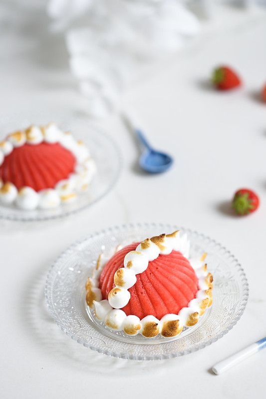 recette bombe alaska sorbet fraise