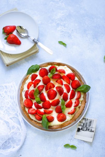 Tarte aux fraises et à la crème pâtissière