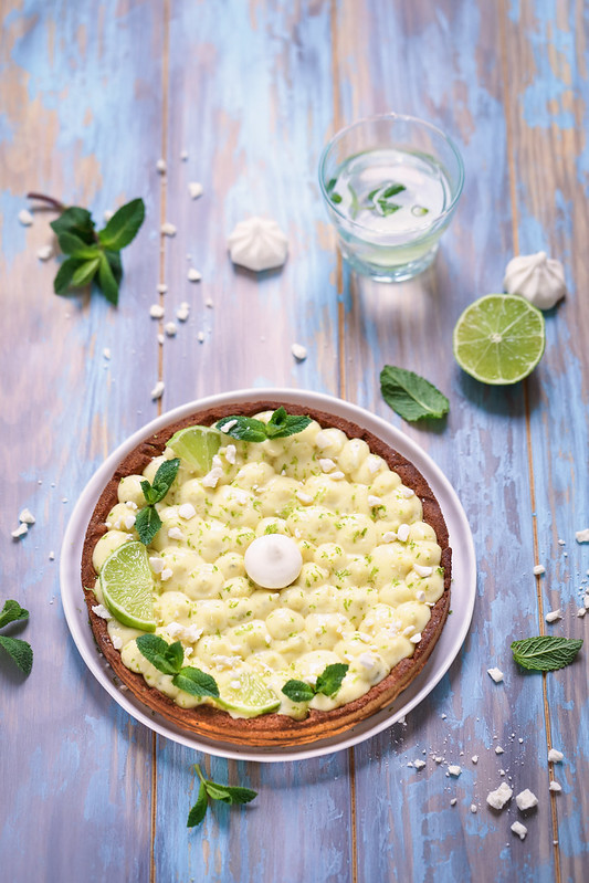 Tarte mojito (citron vert et menthe)