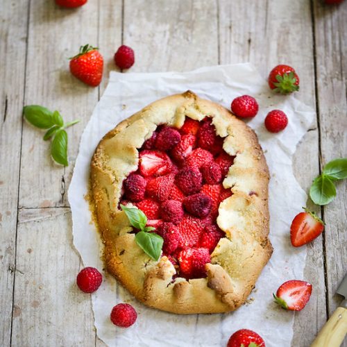 tarte rustique fraises framboises recette sans gluten