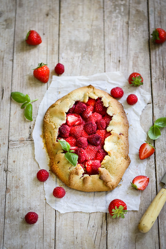 tarte rustique fraises framboises recette sans gluten