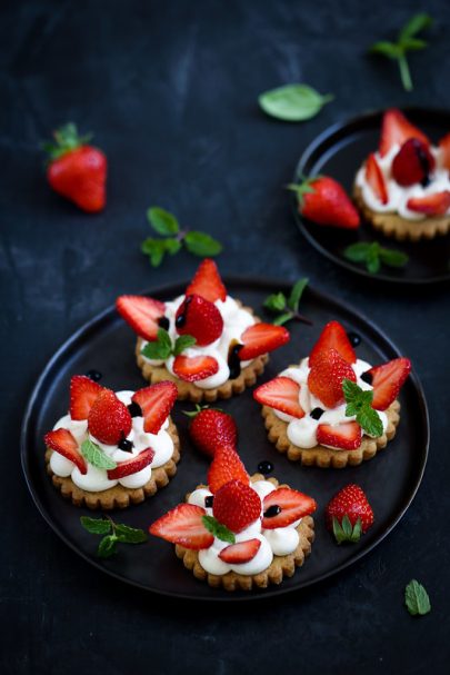 Tarte fraises mascarpone (sans moule)