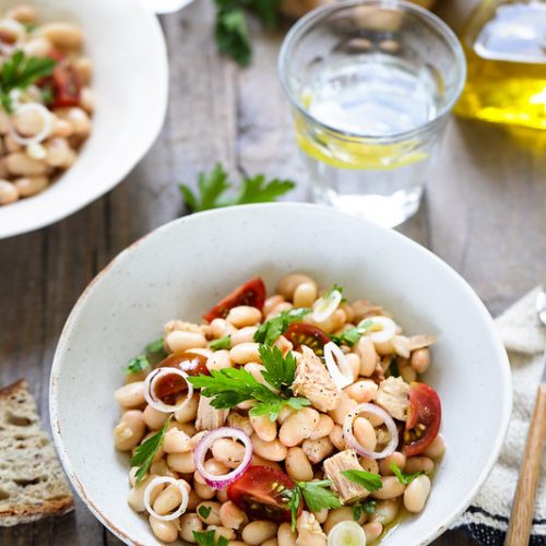 Salade de haricots blancs à la libanaise - Les recettes de Virginie