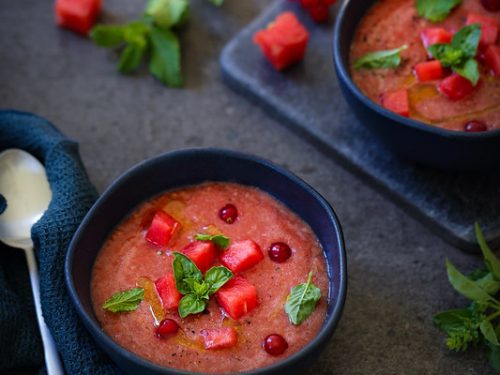 Ceviche, pastèque et gaspacho - Recette d'apéritif