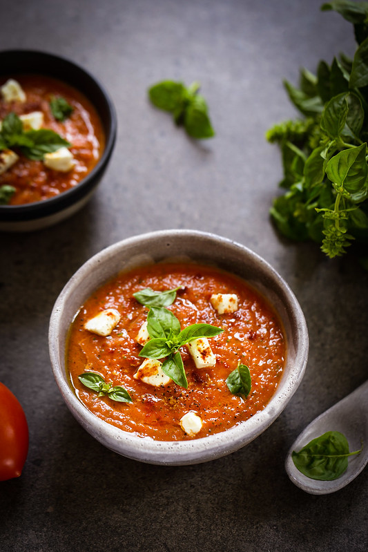 Soupe aux tomates