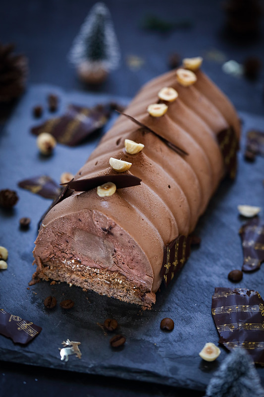 Recette bûche chocolat praliné café très facile