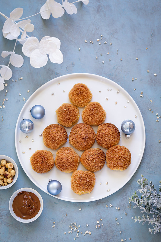 Choux à la crème au praliné, recette et vidéo pas à pas avec tous les secrets