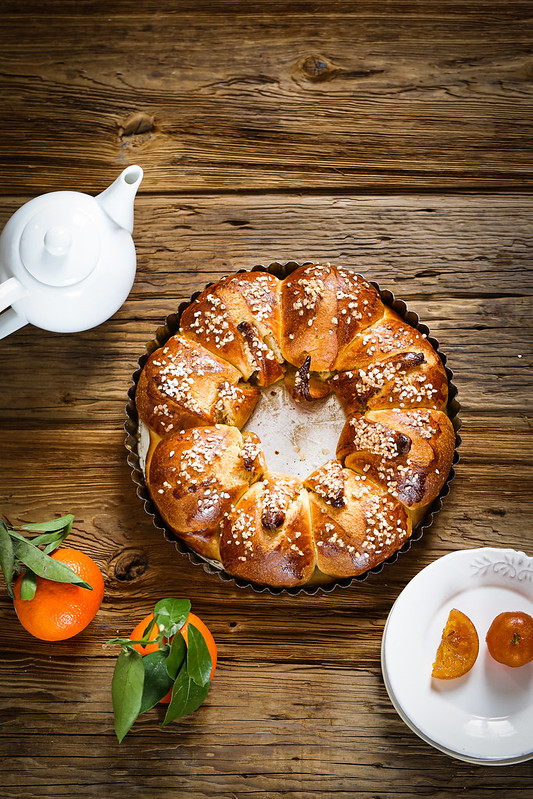 Brioche couronne fleur pas à pas