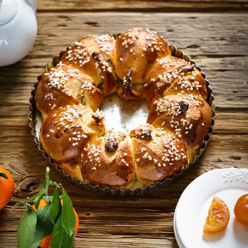 Brioche couronne fleur vidéo