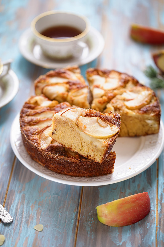 Gâteau moelleux pommes