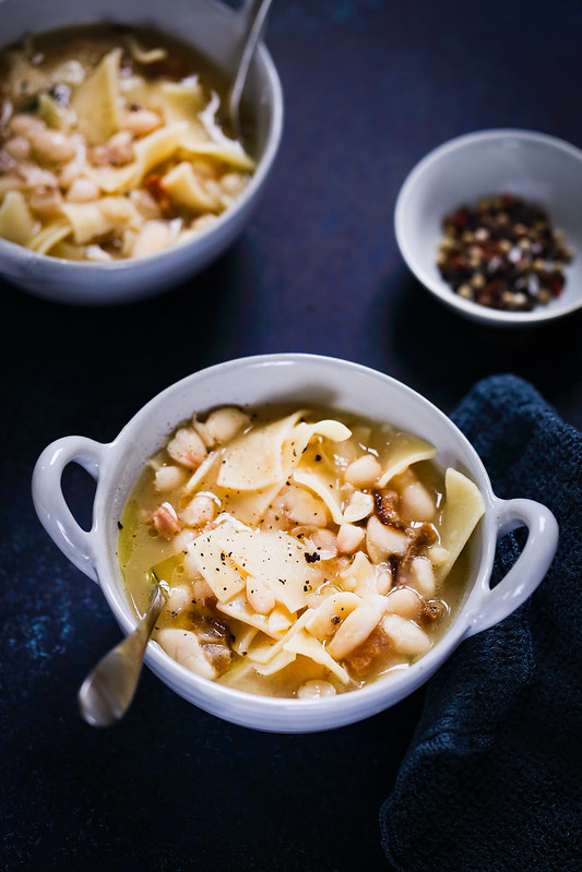 Soupe de haricots et pâtes comme en Italie